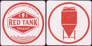 beer coaster from Red White and Brew Beer Co ( NJ-REDT-1 )