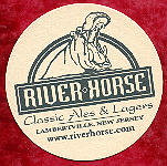 beer coaster from Ross Brewing Co ( NJ-RIVE-1 )