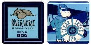 beer coaster from Ross Brewing Co ( NJ-RIVE-8 )