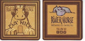 beer coaster from Ross Brewing Co ( NJ-RIVE-9 )