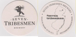 beer coaster from Ship Bottom Brewery ( NJ-SEVE-3 )