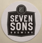 beer coaster from Seven Tribesmen Brewery ( NJ-SEVN-2 )