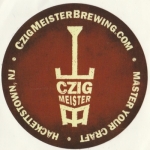 beer sticker from Dark City Brewing Co ( NJ-CZIG-STI-1 )