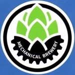 beer sticker from Metropolis Brewery of New Jersey, Inc. ( NJ-MECH-STI-1 )