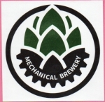 beer sticker from Metropolis Brewery of New Jersey, Inc. ( NJ-MECH-STI-2 )