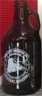 beer growler from Il Vicino Brewing Co. ( NM-HUBC-GRL-1 )