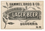 beer label from High and Dry Brewing ( NM-HAMM-LAB-1 )