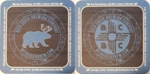 beer coaster from Big Tesuque Brewing Co ( NM-BEER-1 )