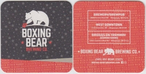 beer coaster from Brew Lab 101 Beer & Cider Co. ( NM-BOXB-4 )