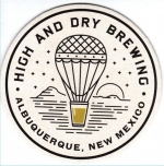 beer coaster from High Desert Brewing Co.  ( NM-HIGH-1 )