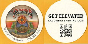 beer coaster from La Reforma Brewery ( NM-LAC-3 )