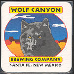 beer coaster from Westwind Brewery ( NM-WOLF-1 )