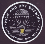 beer sticker from High Desert Brewing Co.  ( NM-HIGH-STI-2 )