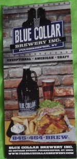 beer advertising card from Blue Dawg Brewing Co ( NY-BLUC-ADC-1 )