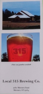 beer advertising card from Lock 32 Brewing ( NY-LOCL-ADC-1 )