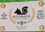 beer advertising card from Wolf Hollow Brewing Co. ( NY-WOLA-ADC-1 )