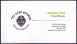 beer business card and similar from Beer Justice Brewing Co. ( NY-BDIV-BIZ-1 )