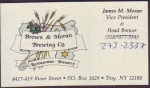 beer business card and similar from Brown