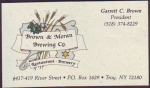 beer business card and similar from Brown