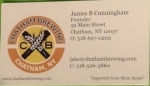 beer business card and similar from Chautauqua Brewing Co. ( NY-CHAT-BIZ-1 )