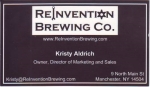 beer business card and similar from Relyea Brewing Co. (Towpath Craft Beer) ( NY-REIN-BIZ-1 )