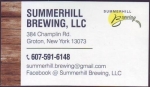 beer business card and similar from Svendale Brewing Co. ( NY-SUM-BIZ-1 )