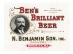 beer label from Bens Brew ( NY-BENJ-LAB-2 )