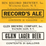 beer label from Benjamin, N. & Son ( NY-BENR-LAB-2 )