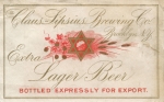 beer label from Clausen, H., & Son Brewing Co. ( NY-CLAS-LAB-1 )