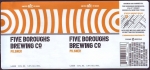 beer label from Five Star Brewing Co. ( NY-FIVE-LAB-2 )