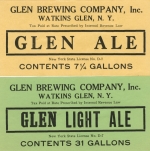 beer label from Glenmere Brewing Company ( NY-GLEB-LAB-4 )