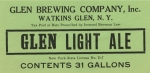 beer label from Glenmere Brewing Company ( NY-GLEB-LAB-5 )