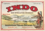 beer label from India Wharf Brewing Co. ( NY-INDE-LAB-3 )