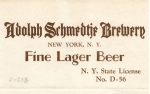 beer label from Schreiber Brewing Co., Inc. ( NY-SCHM-LAB-2 )