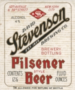 beer label from Stoll Brewing Co. ( NY-STEV-LAB-2 )