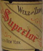 beer label from West End - Saranac ( NY-WELZ-LAB-5 )