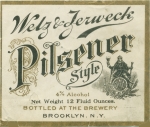 beer label from West End - Saranac ( NY-WELZ-LAB-7 )