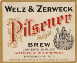 beer label from West End - Saranac ( NY-WELZ-LAB-8 )