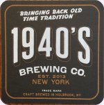 beer coaster from 2 Way Brewing Co. ( NY-1940-4 )