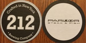 beer coaster from 42 North Brewing Company ( NY-212-6 )