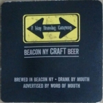 beer coaster from 212 Brewing Company ( NY-2WAY-2 )