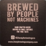 beer coaster from 212 Brewing Company ( NY-2WAY-3 )