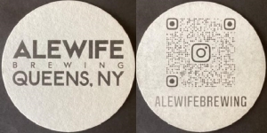 beer coaster from Allen Street Beer Co ( NY-ALEW-3 )