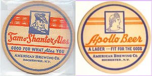 beer coaster from Amity Ales Brewpub & Eatery ( NY-AMN-2 )