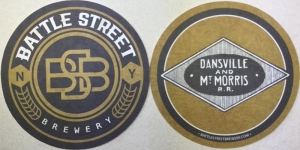 beer coaster from Bay Brewing Company LLC  ( NY-BATT-1 )