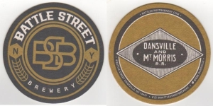 beer coaster from Bay Brewing Company LLC  ( NY-BATT-2 )