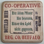 beer coaster from Buffalo Olde Brewery ( NY-BCB-5 )