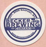 beer coaster from BedStuy Brewing Co ( NY-BECK-1 )