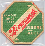 beer coaster from Beverwyck Breweries, Inc. (Beverwyck Brewing Co.) ( NY-BEV-19 )