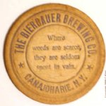 beer coaster from Big aLICe Brewing Co ( NY-BIER-1 )